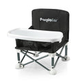 PandaEar Portable Baby Seat Travel| Compact Fold with Straps for Indoor/Outdoor Use| Great for Camping, Beach, Lawn |Toddlers, Kids, Boys, Girls (Black)