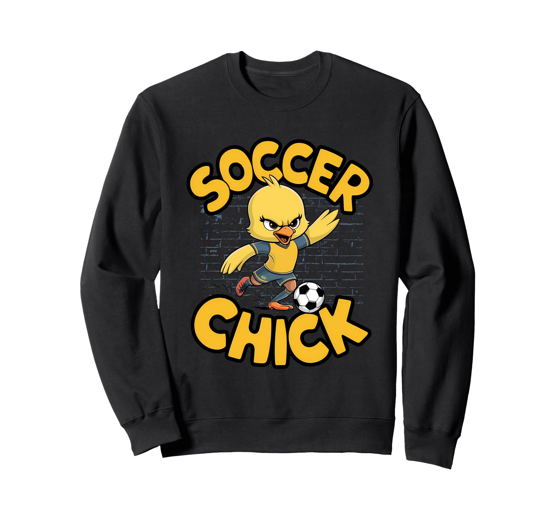 Soccer Chick Soccer Player Soccer Sweatshirt - Novelty Apparel Unisex