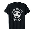 Lynn County Soccer Distressed 90S T-Shirt - Trendy Graphic Men Women