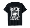Field Hockey Goalie Grandpa Field T-Shirt - Novelty Apparel Men Women