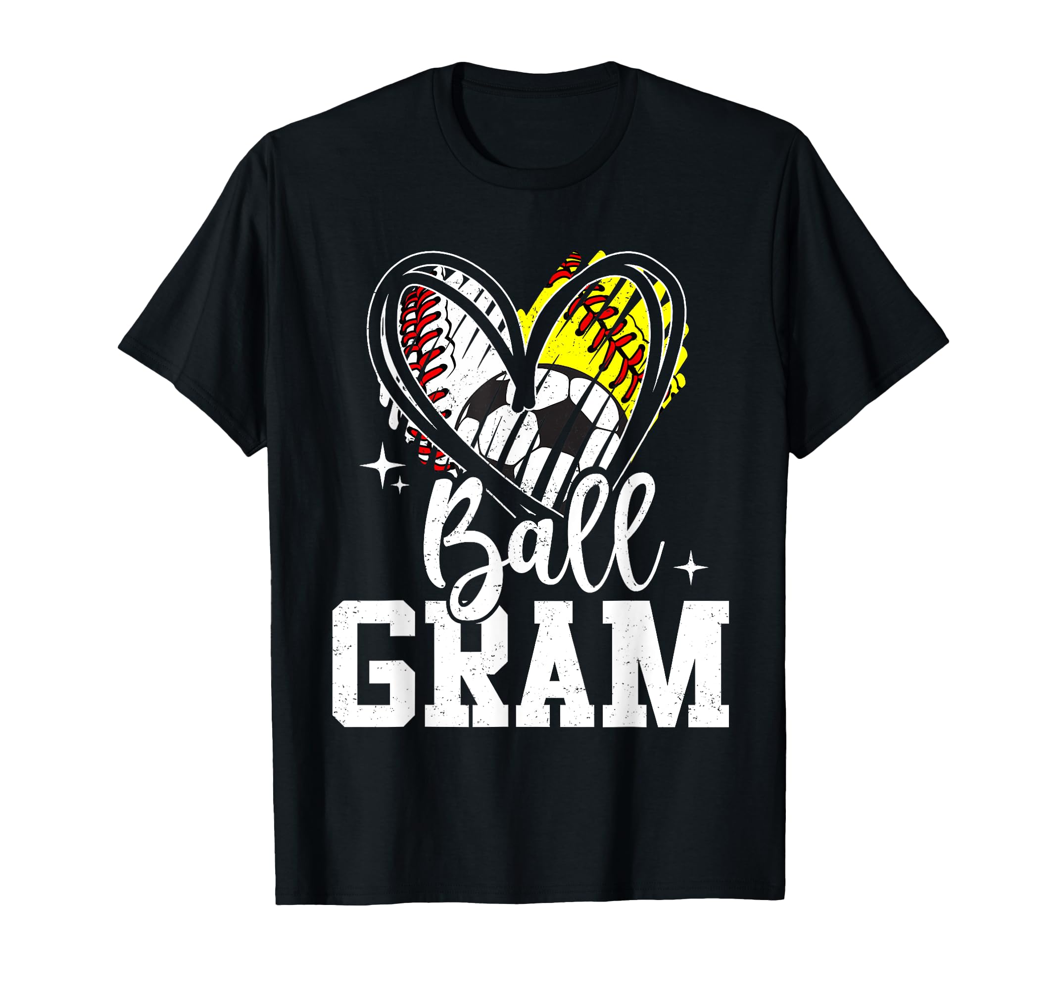 Ball Gram Baseball Softball Soccer T-Shirt - Fun Novelty Design for Adults