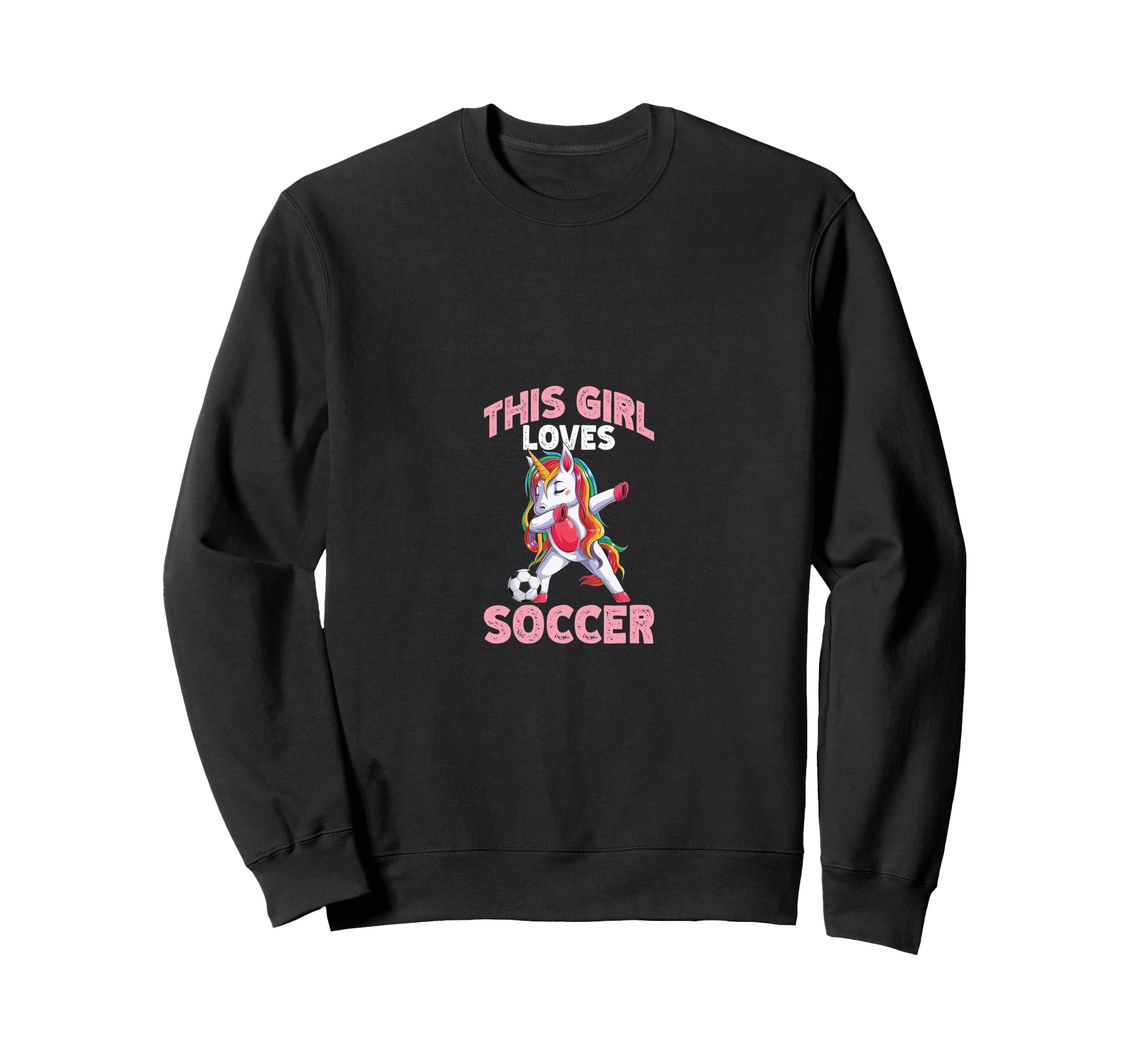 Loves Soccer Funny Sport Sweatshirt - Fun Novelty Design for Adults