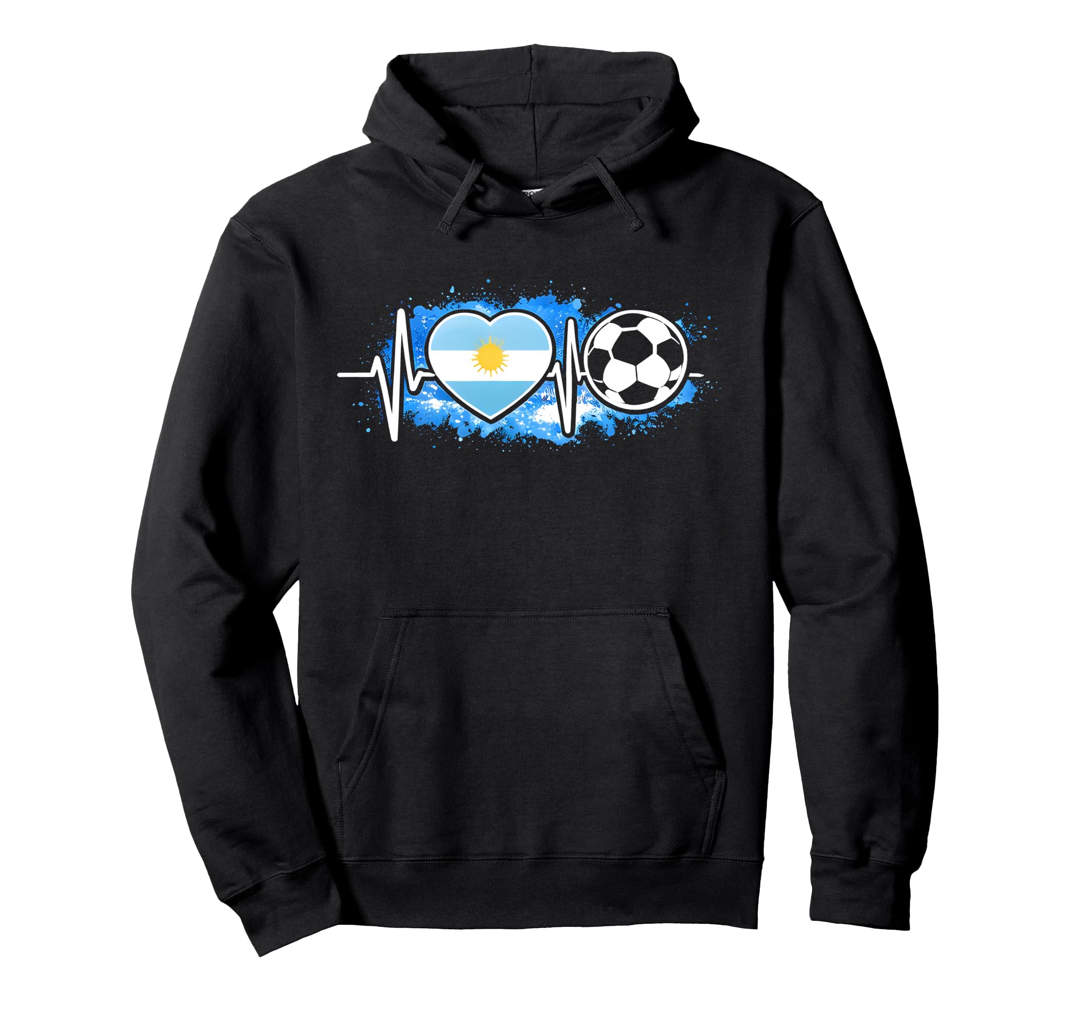 Heartbeat World Football Hoodie - Casual Everyday Wear for Adults
