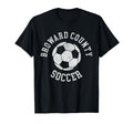Broward County Soccer Distressed 90S T-Shirt - Novelty Apparel Men Women