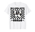 Be Goals Soccer Coquette Bow T-Shirt - Trendy Graphic Men Women