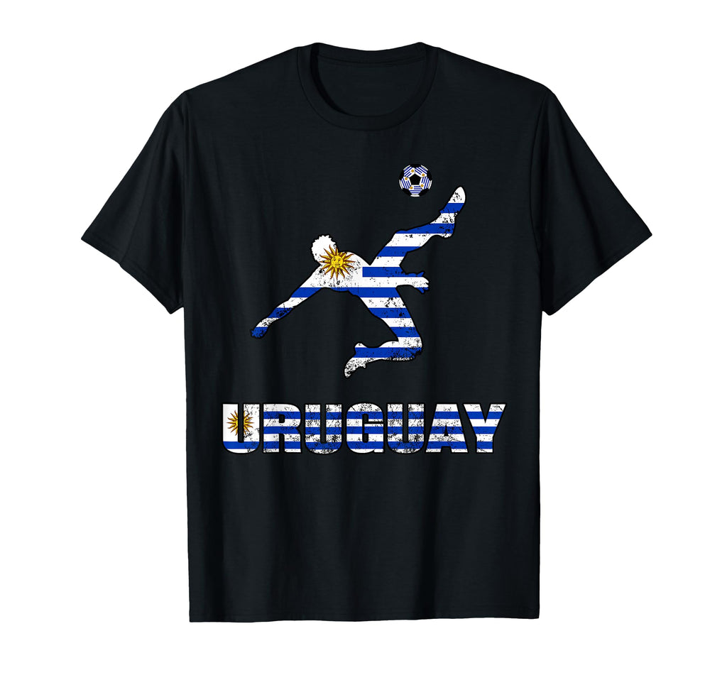 Uruguay Football Soccer Game Player Fan T-Shirt - Graphic Print Unisex