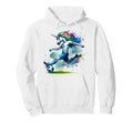 Footballer Unicorn Fans Soccer Team Hoodie - Trendy Graphic Unisex