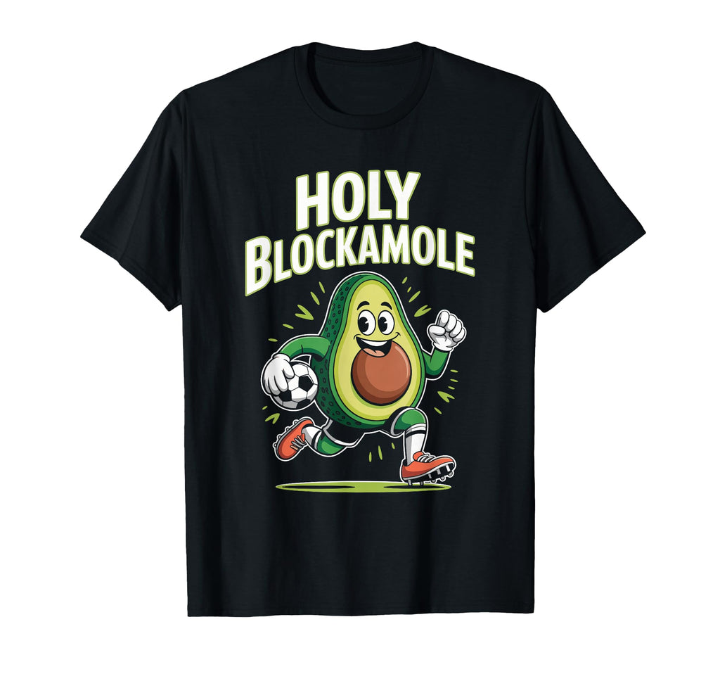 Holy Blockamole Avocado Goalkeeper T-Shirt - Aesthetic Graphic for Adults