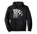 18Th Birthday Soccer Player Football 18 Hoodie - Trendy Graphic for Adults