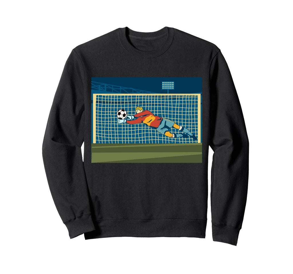 Goalkeeper Soccer Player Ball Football Sweatshirt - Unique Graphic Unisex