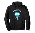 Football Goal Argentina Flag World Hoodie - Aesthetic Graphic for Adults
