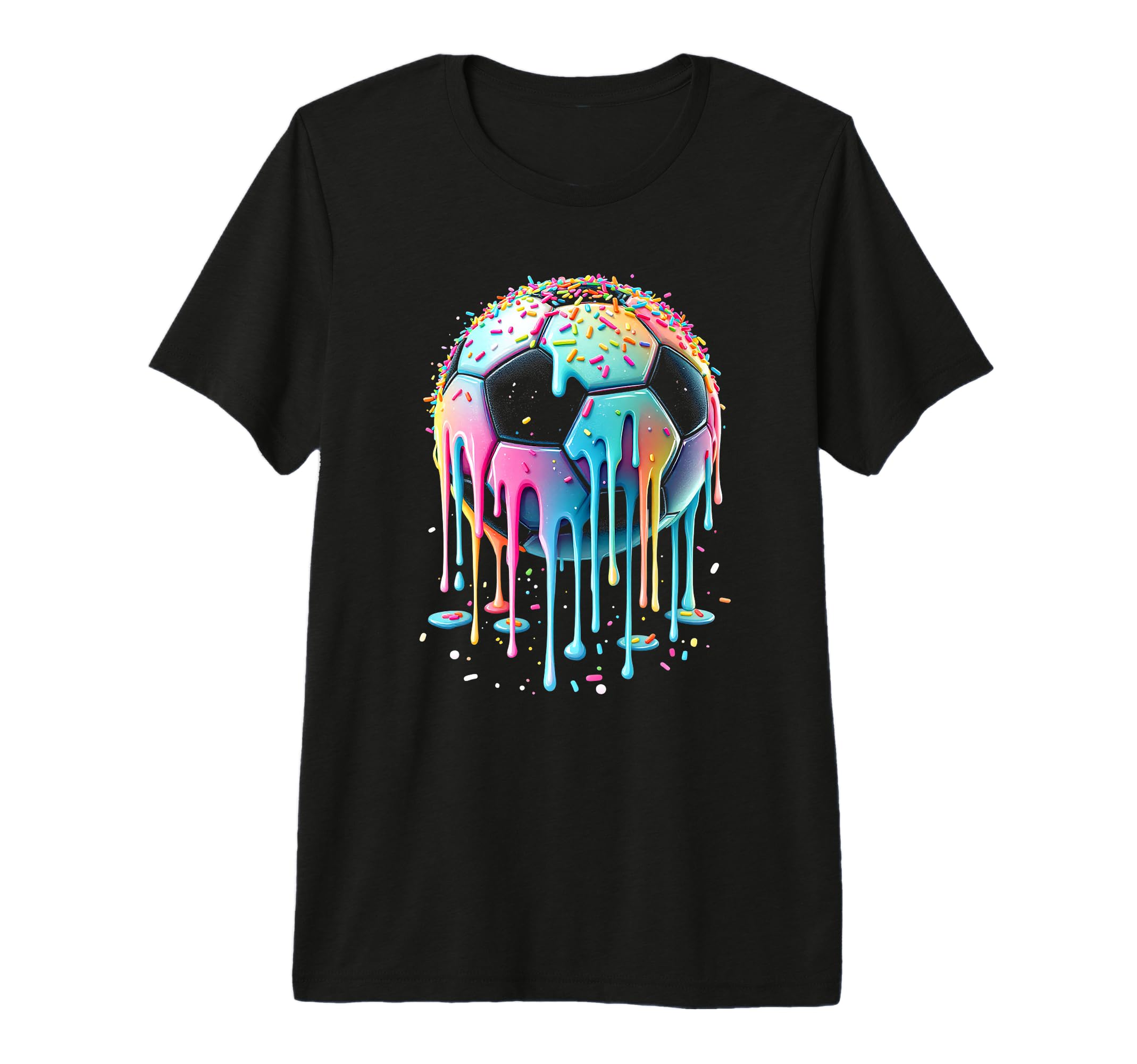 Soccer Ball Tri Blend T-Shirt - Novelty Apparel Men Women