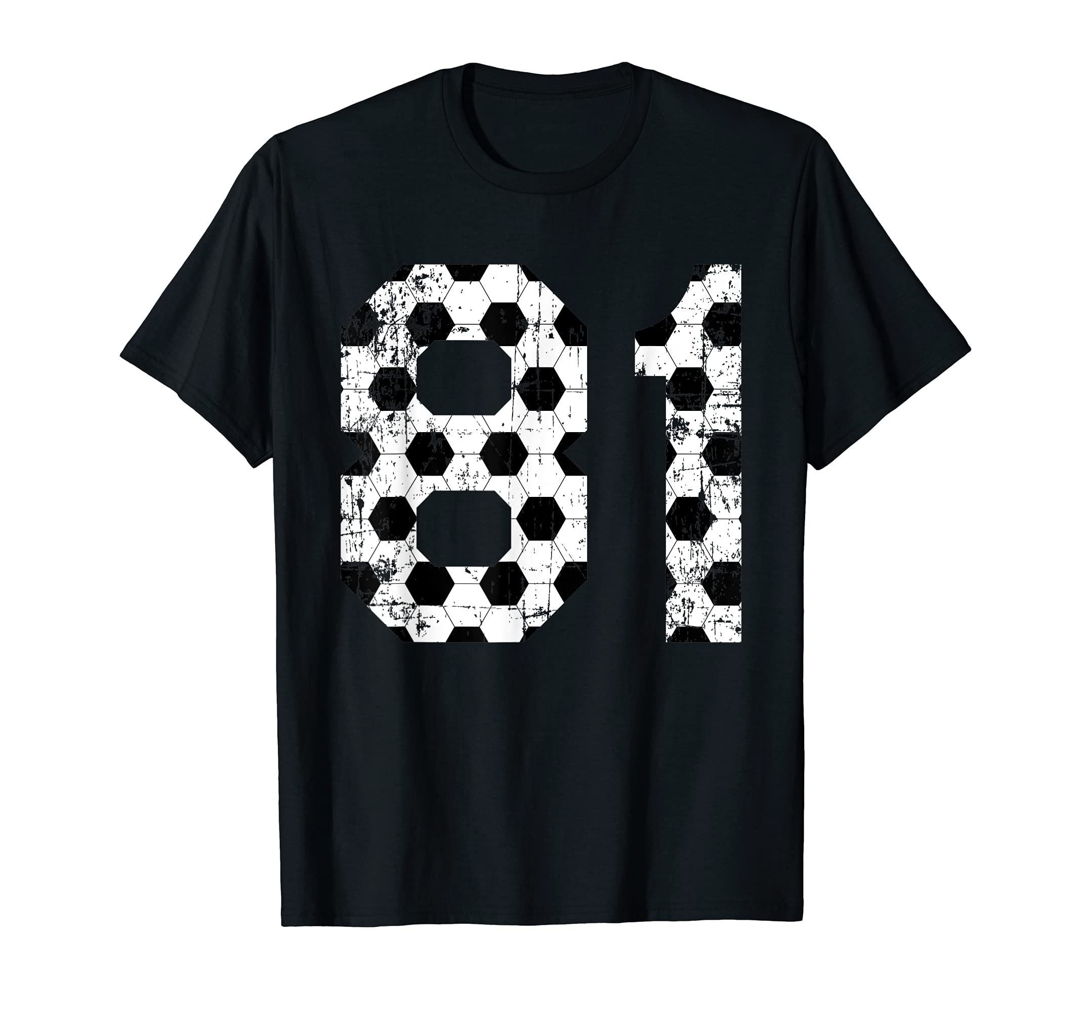Soccer 81 Jersey Number T-Shirt - Streetwear Style for Adults