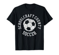 Schoolcraft County Soccer T-Shirt - Fun Novelty Design Men Women