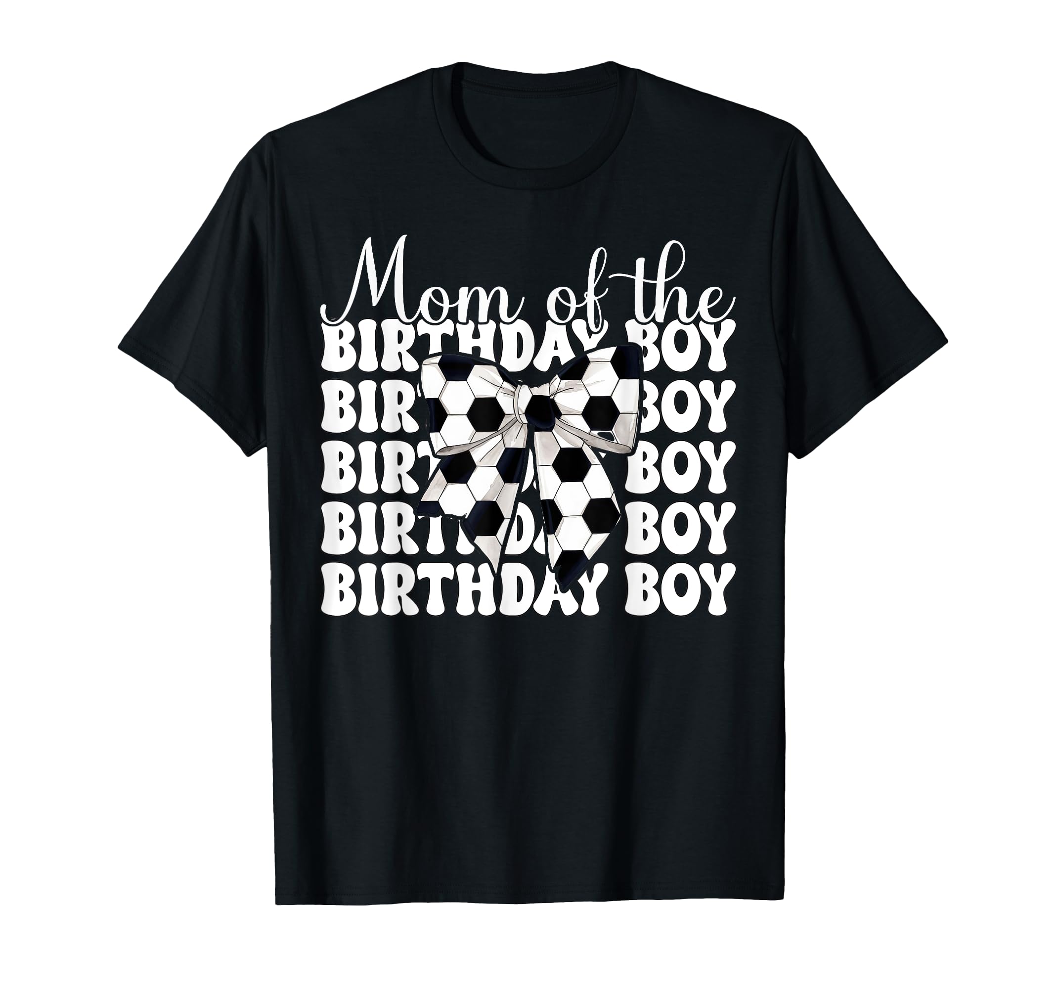 Soccer Mom Mama Coquette Bow Mom Birthday T-Shirt - Trendy Graphic Unisex