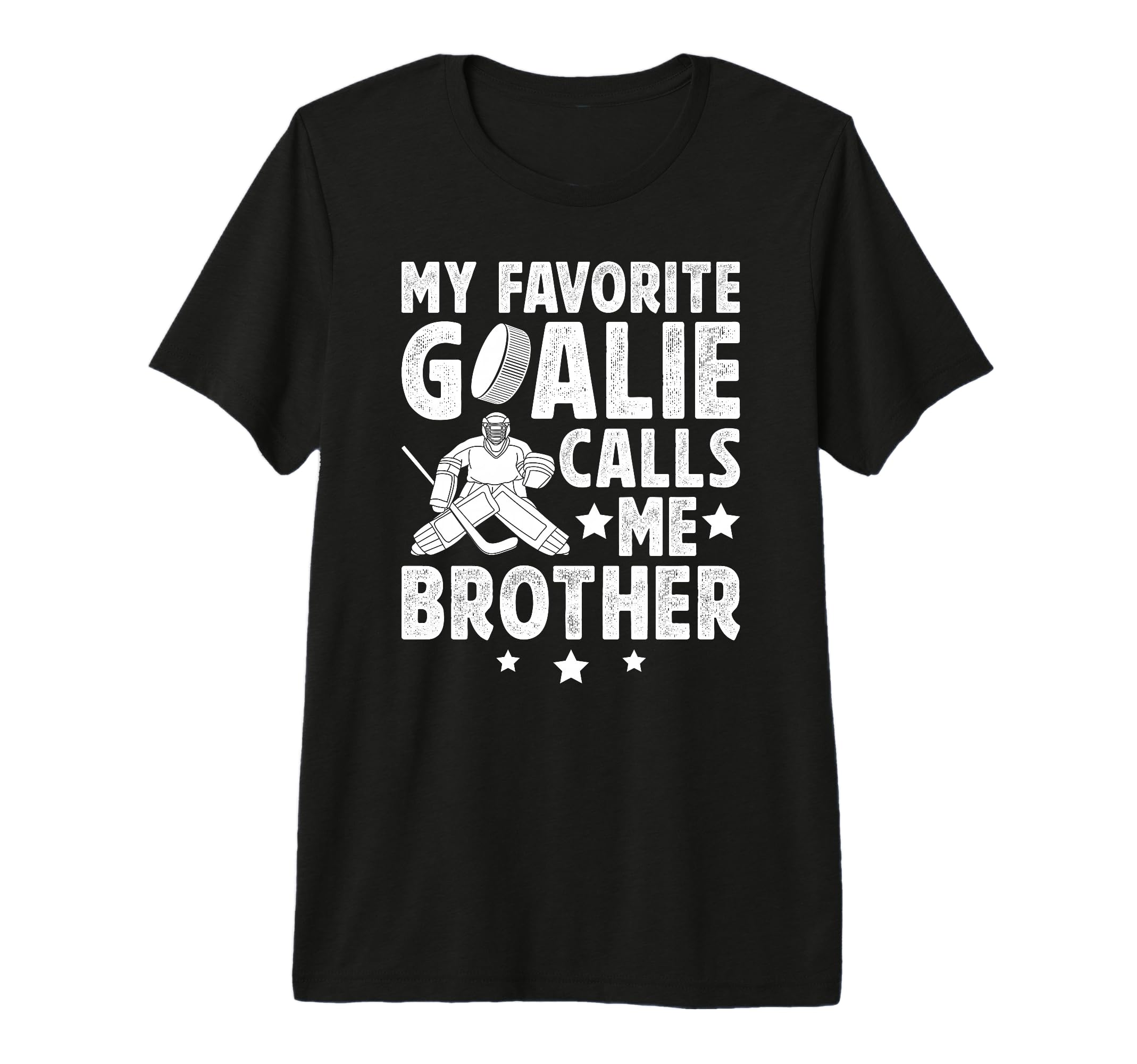 Proud Ice Hockey Goalie Brother Hockey T-Shirt - Trendy Graphic Unisex