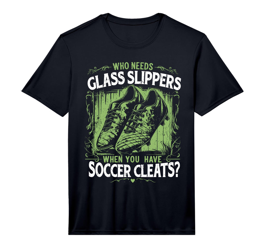 Mens Funny Soccer Performance T-Shirt - Fun Novelty Design Unisex