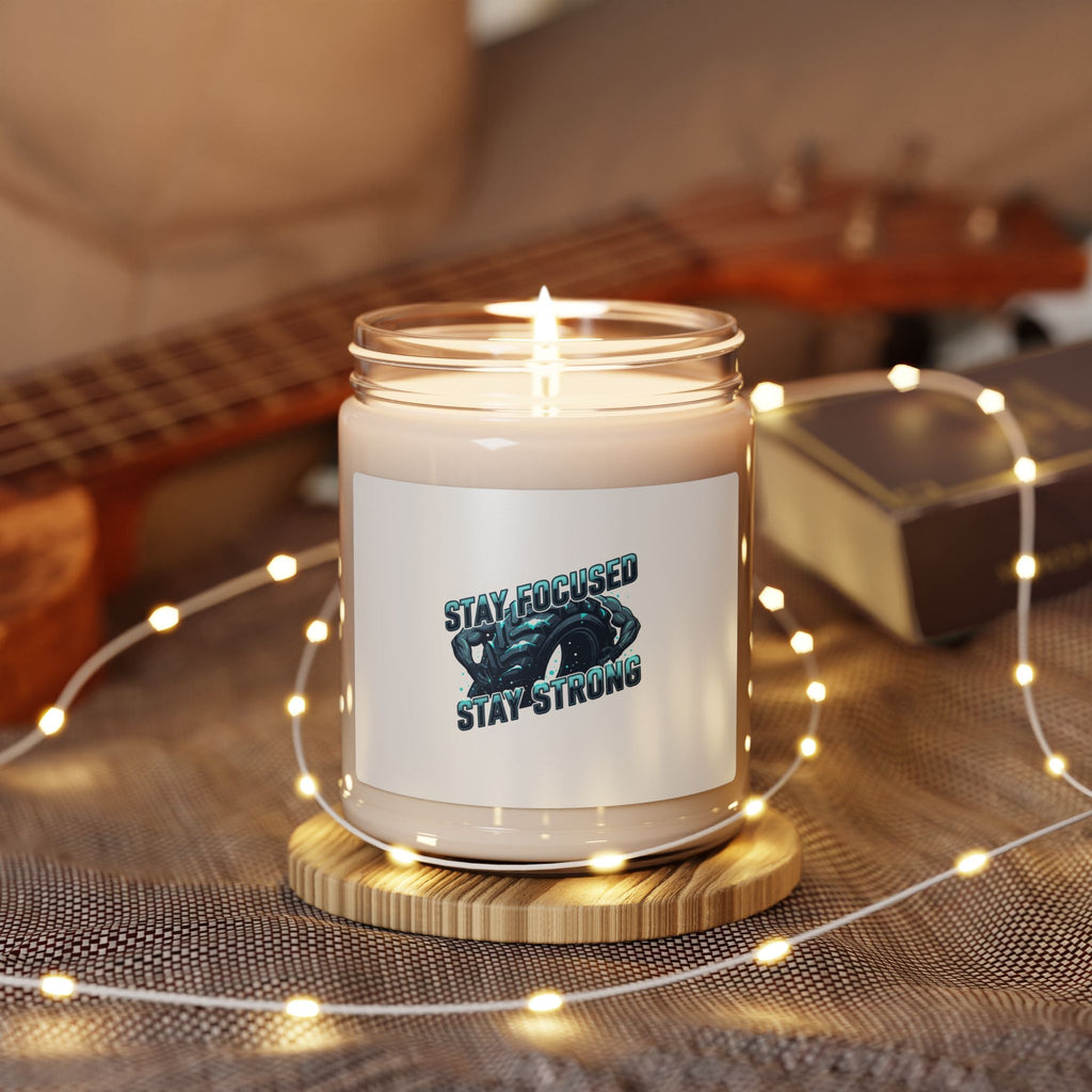 Stay Focused Stay Strong Candle | Winter Workout Motivation, Cold Season Grind