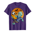 Soccer Zombie Halloween Soccer T-Shirt - Aesthetic Graphic for Adults