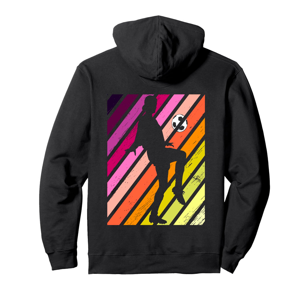 Soccer Football Female Player Sunset Hoodie - Trendy Graphic Men Women