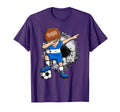 Dabbing Soccer Nicaragua Jersey T-Shirt - Novelty Apparel Men Women