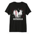 Ball Momma Baseball Soccer Heart T-Shirt - Casual Everyday Wear Men Women