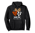 Game Day Vibes Funny Soccer Basketball Hoodie - Trendy Graphic for Adults