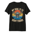 Lacrosse Goalie Deny Goal Lax T-Shirt - Aesthetic Graphic Men Women