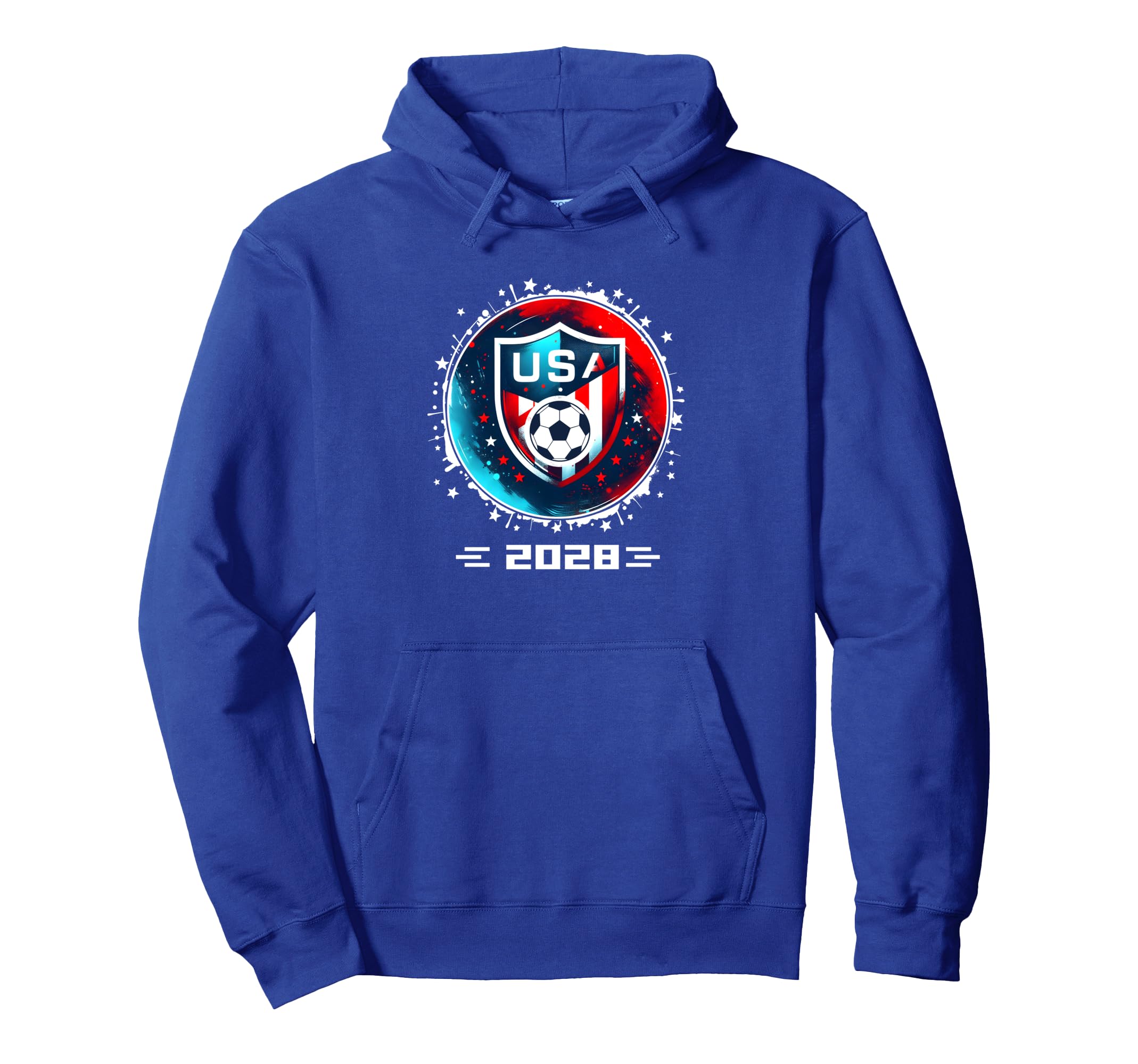 American Flag Soccer Soccer 2028 Hoodie - Minimalist Print Men Women