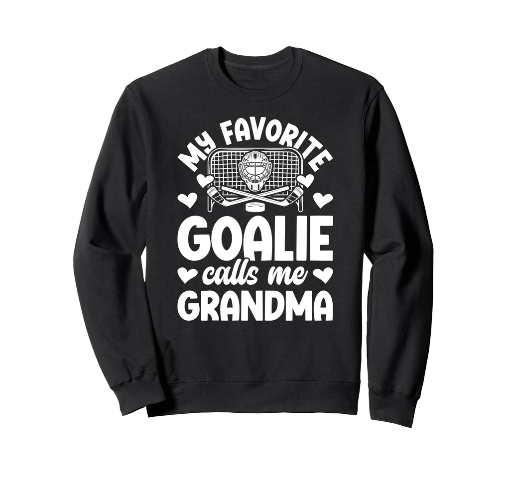 Proud Ice Hockey Goalie Grandma Sweatshirt - Fun Novelty Design Unisex