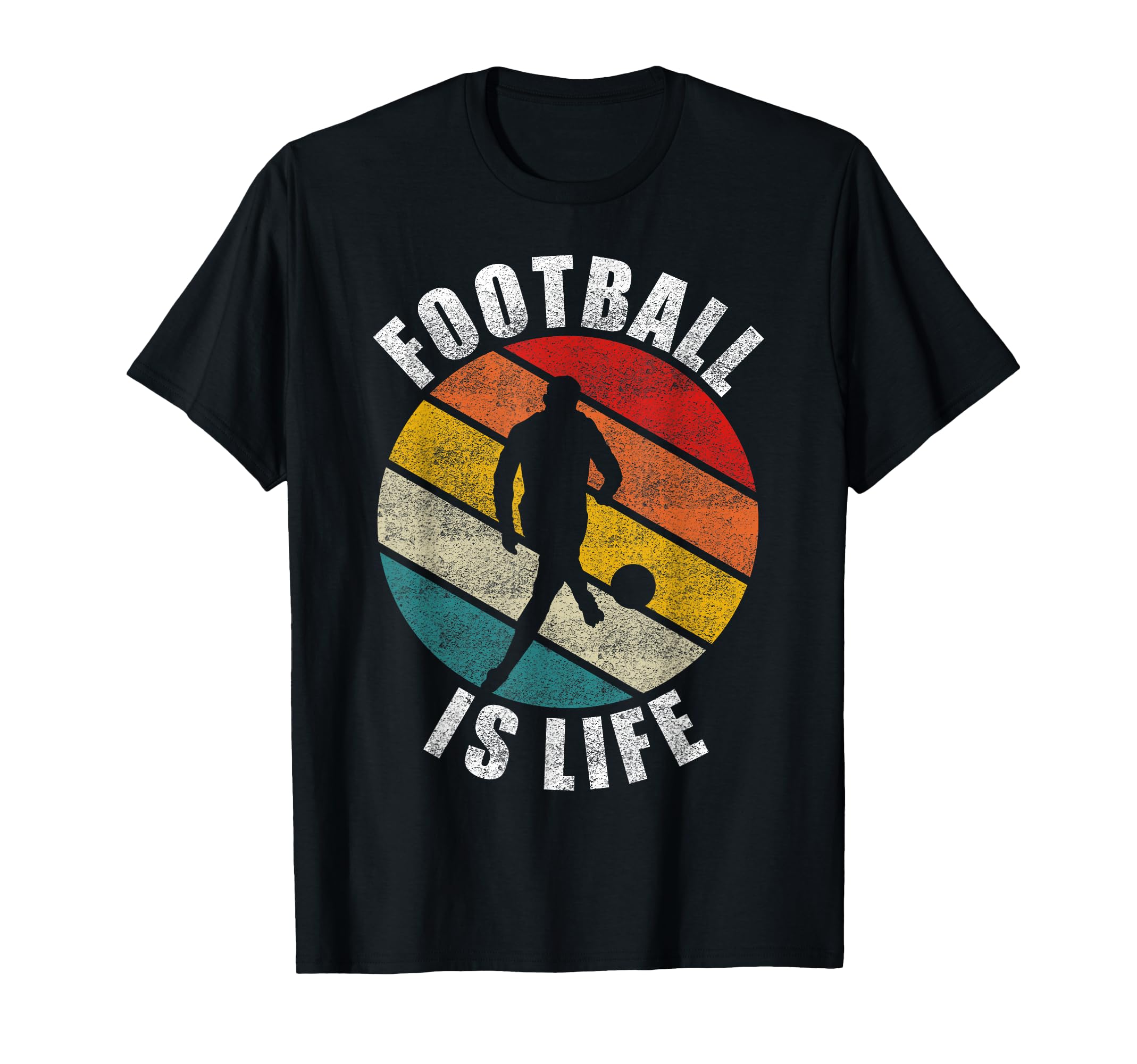 Football Is Life Soccer T-Shirt - Graphic Print Unisex
