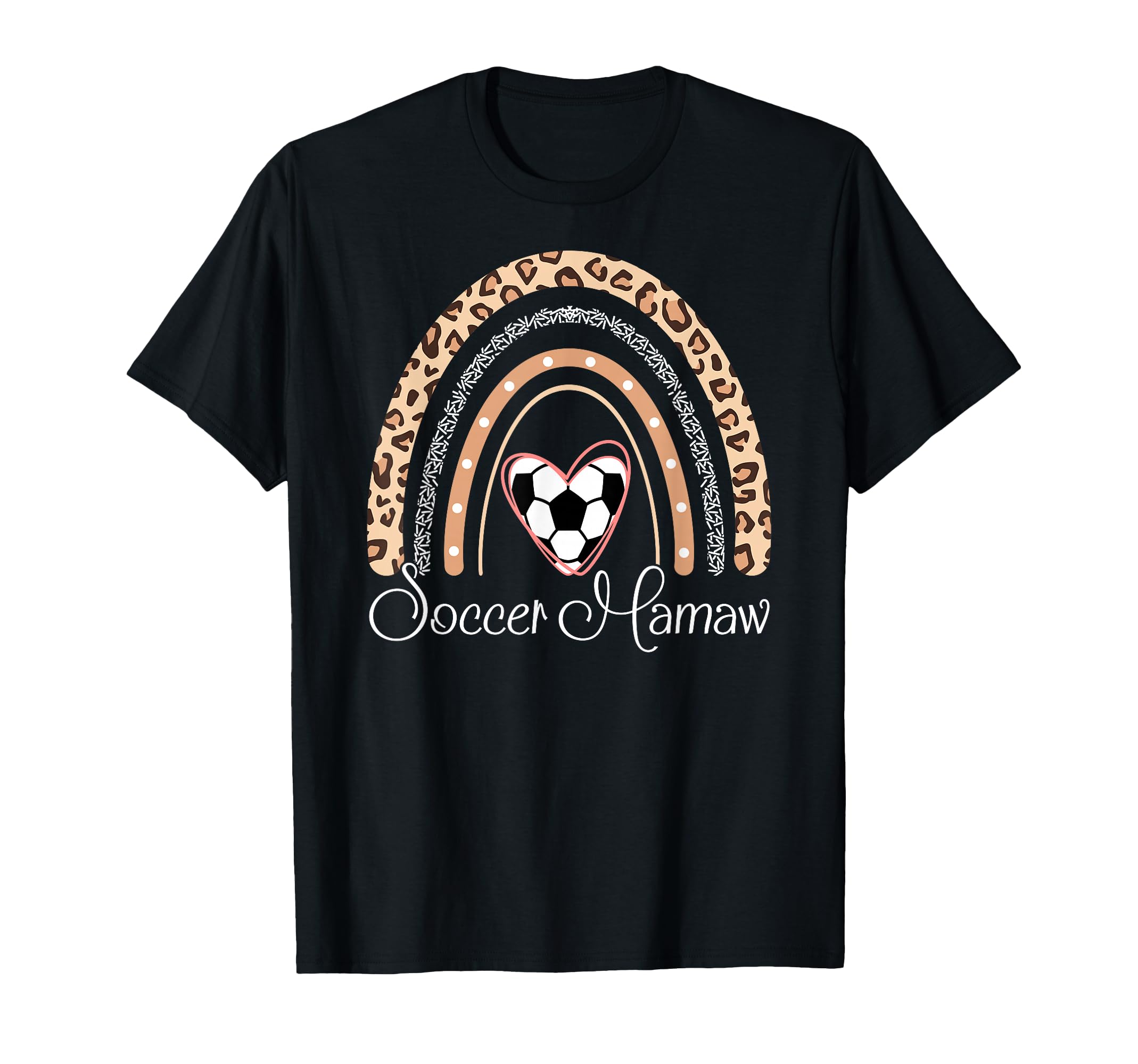 Soccer Mamaw Boho Rainbow Funny T-Shirt - Streetwear Style Men Women