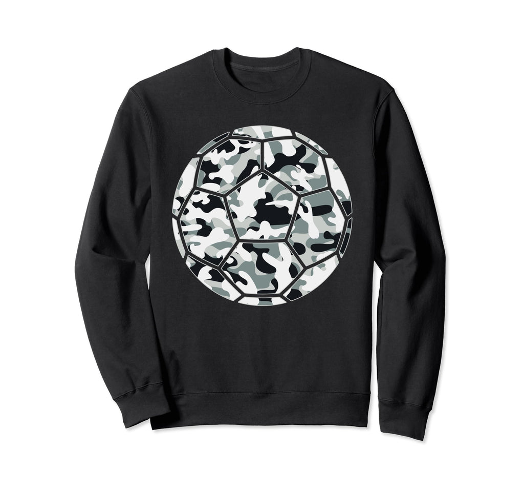 Soccer Player Camo Soccer Lover Sweatshirt - Graphic Print Men Women