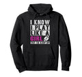 I Know I Play Like Football Try To Keep Up Hoodie - Minimalist Print Unisex