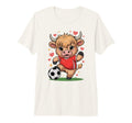 Kawaii Soccer Cow Just Who Loves T-Shirt - Fun Novelty Design for Adults