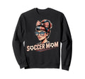 Patriotic Soccer Mom American Flag Sweatshirt - Custom Art Print Men Women