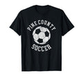 Pine County Soccer Distressed 90S T-Shirt - Minimalist Print Unisex