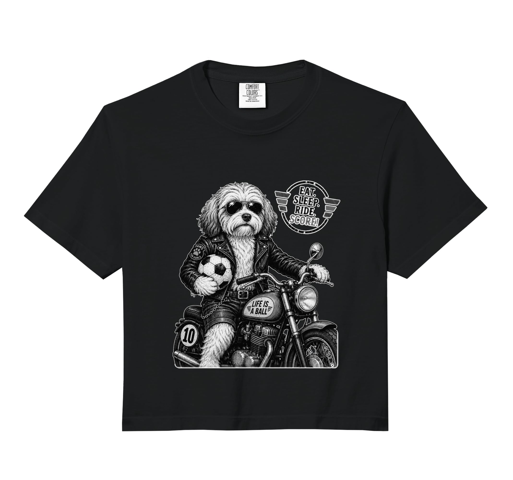 Havanese Motorbike Love Footbal Sweatshirt - Novelty Apparel for Adults