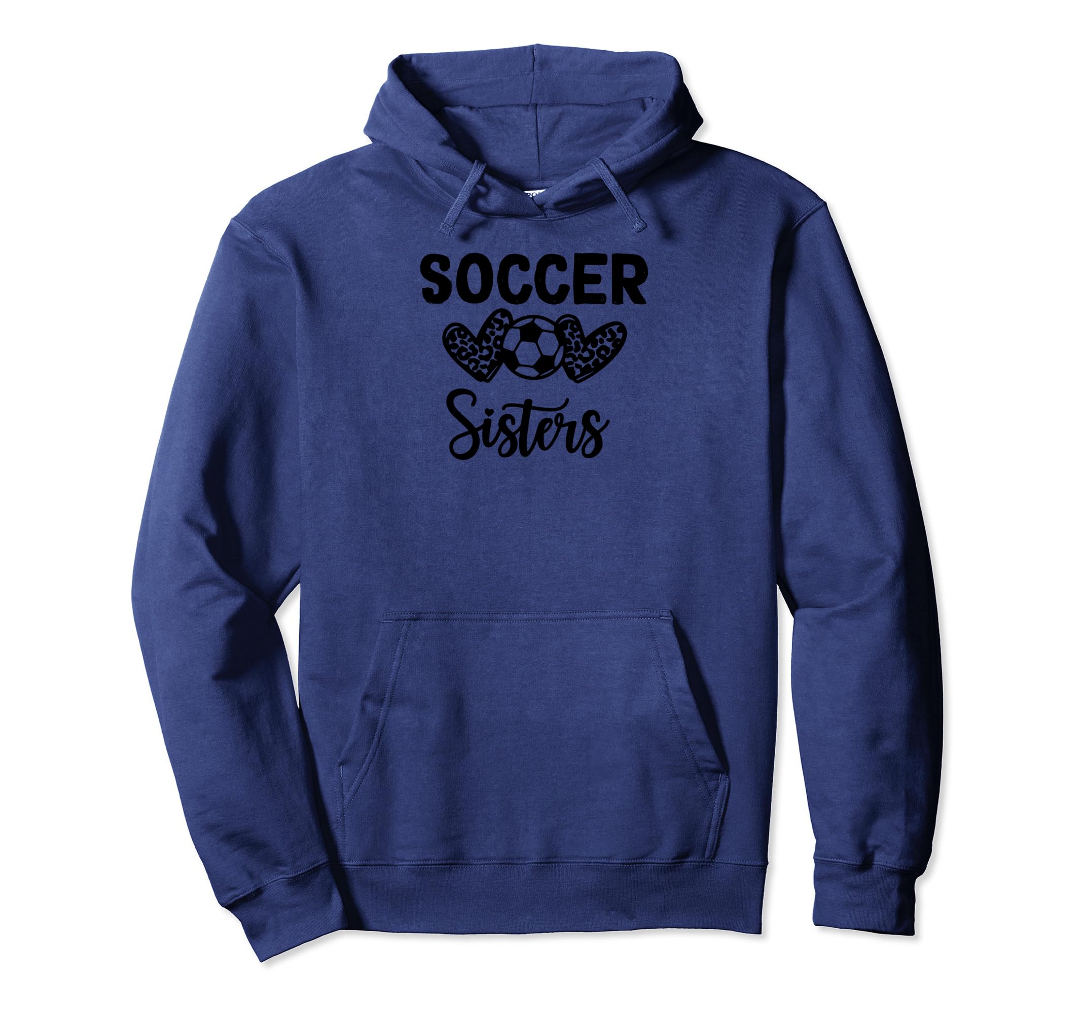 Soccer Sister Leopard Hoodie - Unique Graphic Unisex