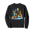 Ice Hockey Goalie Goaltender Keeper Sweatshirt - Unique Graphic for Adults