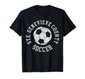 Ste Genevieve County Soccer Distressed 90S T-Shirt - Unique Graphic Unisex