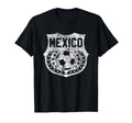 Mexico Soccer Distressed Shield Badge T-Shirt - Graphic Print Men Women