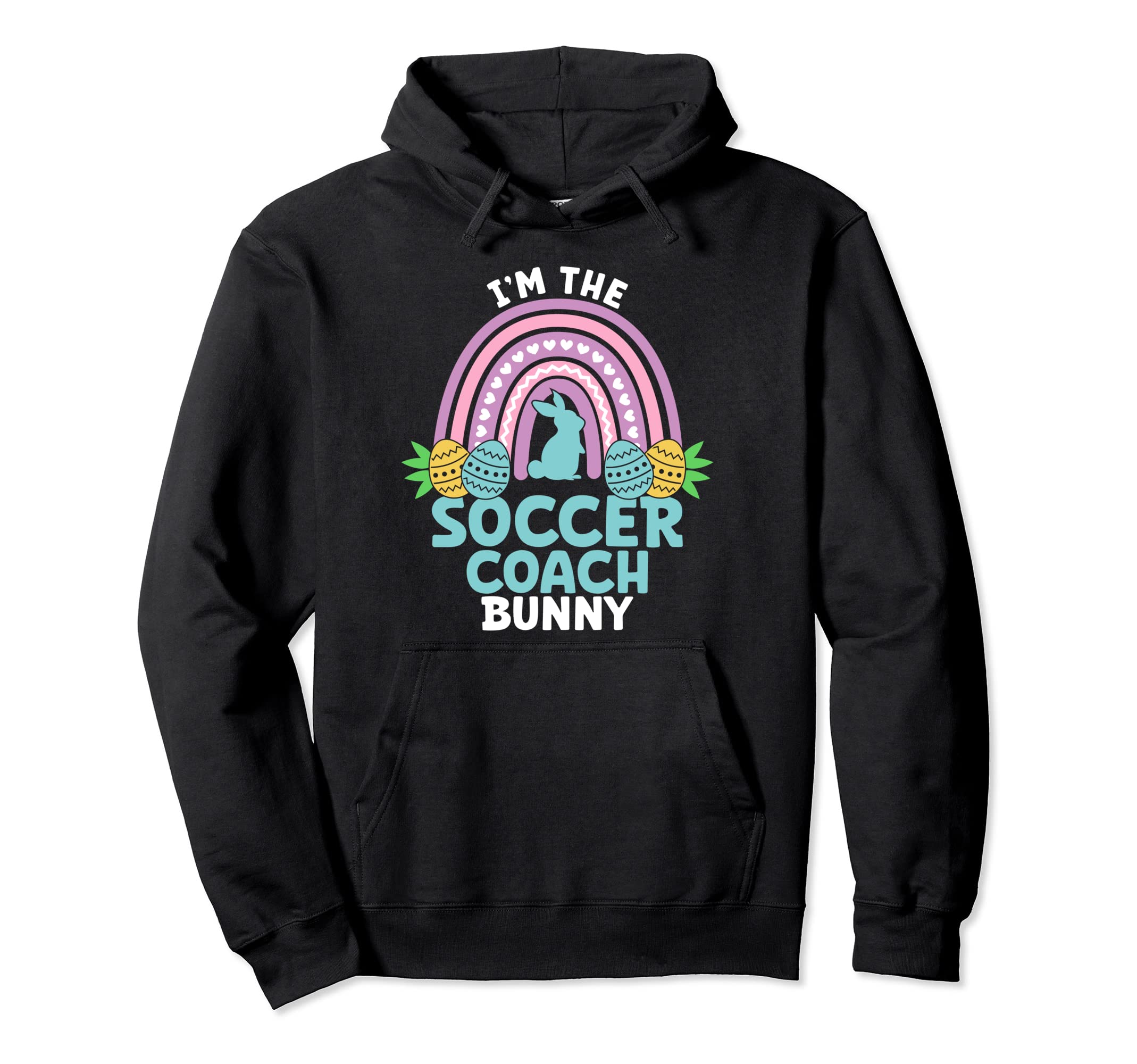 Happy Easter Day Im Soccer Coach Hoodie - Aesthetic Graphic for Adults