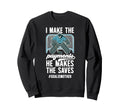 Funny Hockey Goalie Mother Sweatshirt - Aesthetic Graphic for Adults