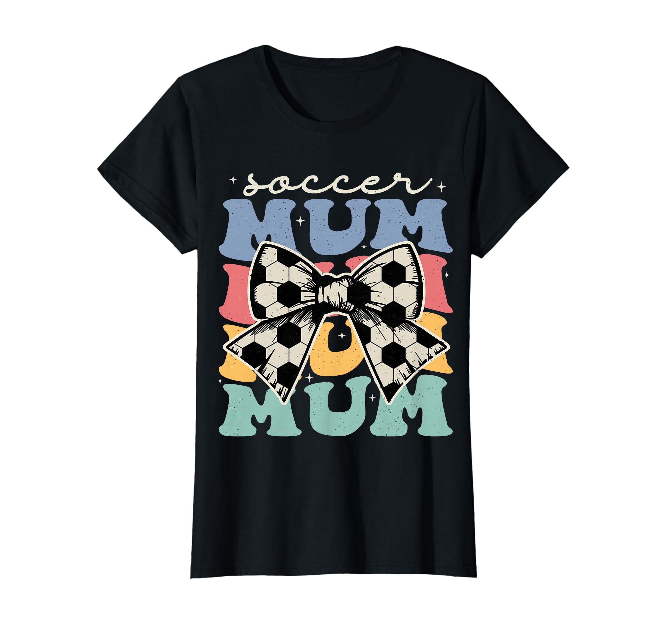 Soccer Mum Groovy Soccer Mum Mothers T-Shirt - Novelty Apparel Men Women