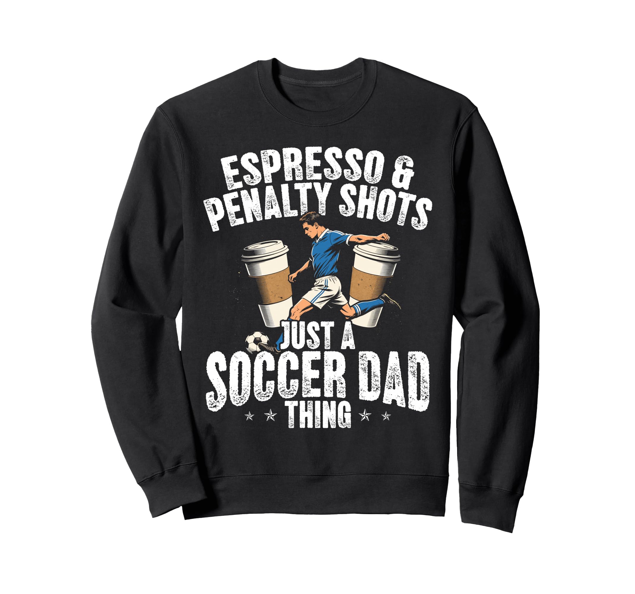 Soccer Dad Thing Coffee Lover Sweatshirt - Minimalist Print Unisex