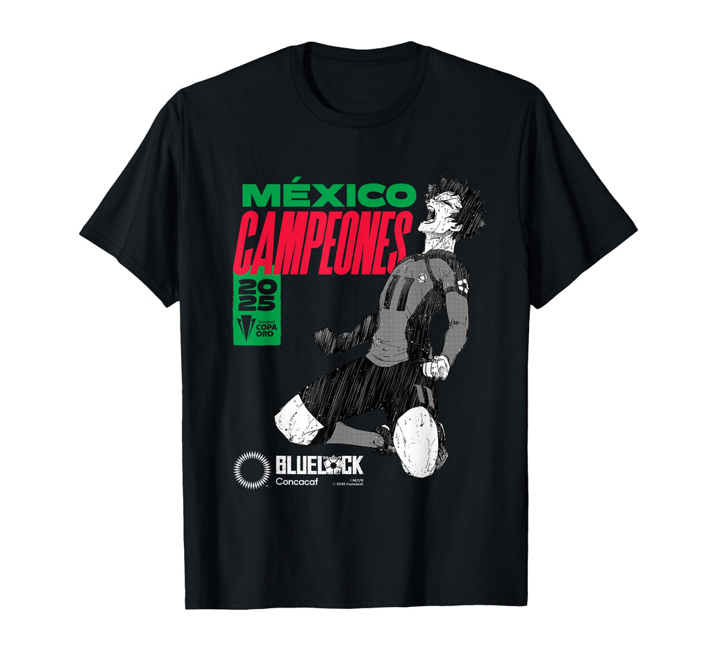 Blue Lock X Concacaf Mexico Champions T-Shirt - Streetwear Style Men Women
