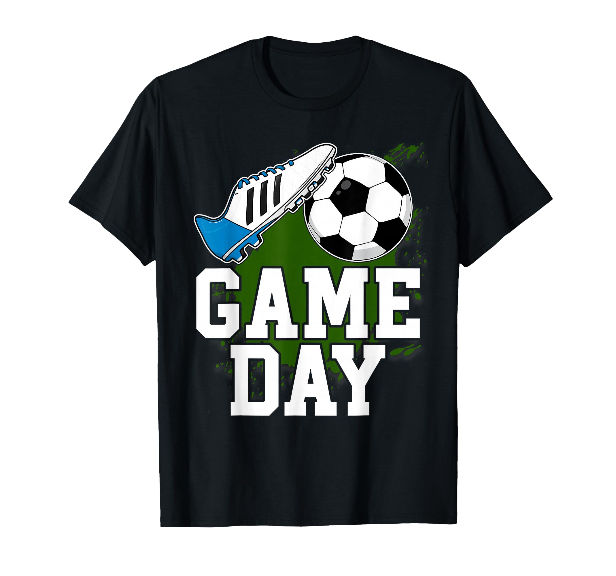 Game Day Soccer Ball Hearts Soccer T-Shirt - Fun Novelty Design Men Women