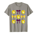 Softballs Bows Softball Player T-Shirt - Streetwear Style for Adults