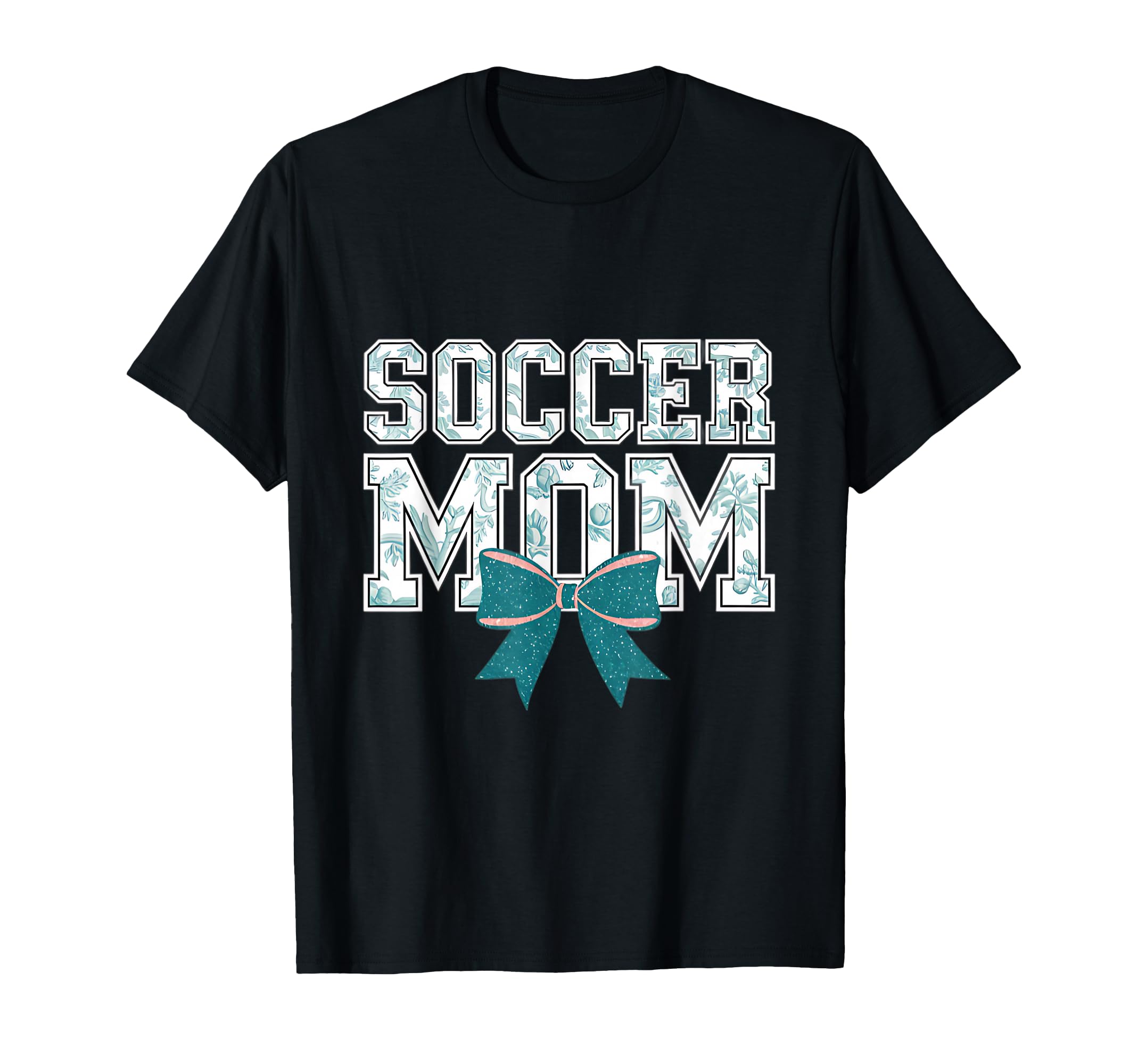Soccer Mom Coquette Bow Mothers Day T-Shirt - Custom Art Print for Adults